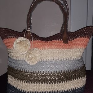 Merona Multicolored Large Tote Bag